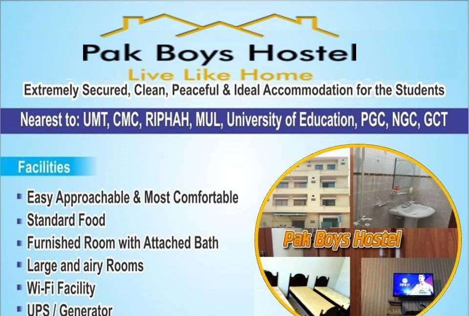 Pak Boys Hostel (Johar Town)