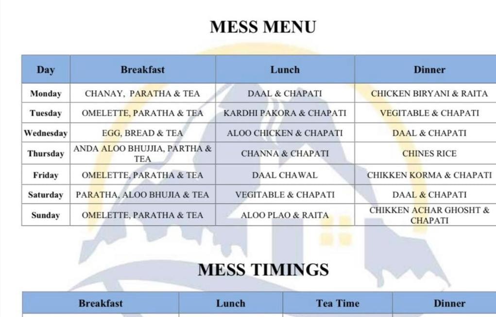Abiha’s Girls Hostel – Branch 2 (Defence View Society)