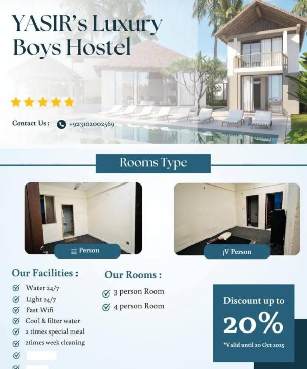 YASIR's Luxury Boys Hostel (Tariq Road), photo 5